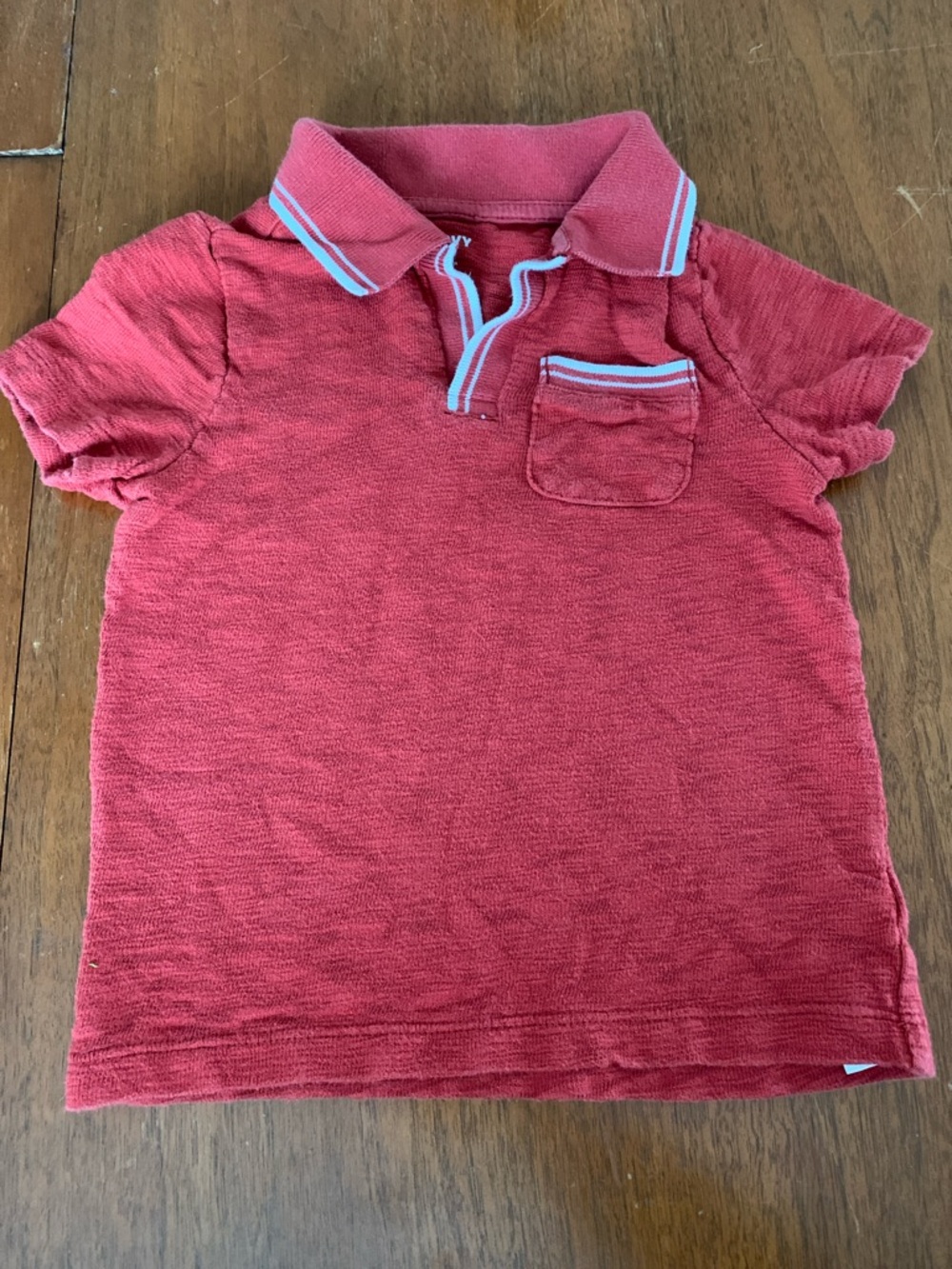 🍊5/$25 Old Navy Coral Red Polo with Light Trim size 3T